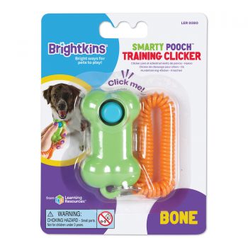 BRIGHTKINS Clicker de entrenamiento Smarty Pooch Hueso