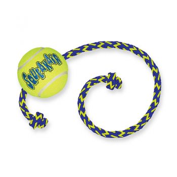 KONG SQUEAKAIR BALL WITH ROPE MEDIANO