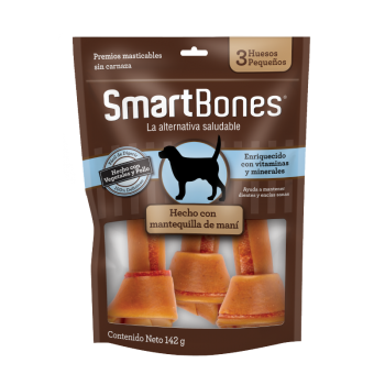 SMARTBONES HUESOS CACAHUATE CHICOS (3 PIEZAS)